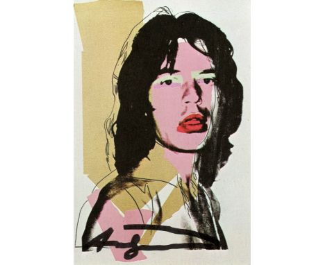 Artist: Andy Warhol (American, 1928 - 1987). Title: "Mick Jagger #08 (first edition) [announcement]". Medium: Color offset li