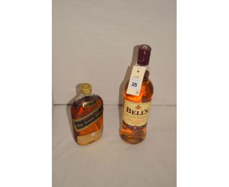 A 70cl. bottle of Bells Scotch Whisky, 8 years; and a bottle of Johnny Walker Black Label Old Scotch Whisky 37.5cl.  (2)