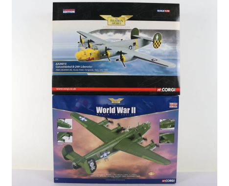 Two Corgi Aviation Archive USAAF B-24 Liberators Aeroplanes, two B-24 Liberator bombers from the Corgi Aviation Archive. The 
