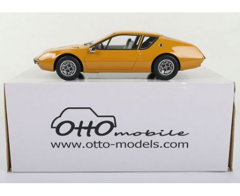 Otto  Models Alpine A310 1600 VE 1:18 Scale,mustard resin body, ref no: OT024 UVI, in mint opened pre owned condition, with w