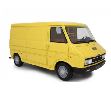 Laudoracing models Fiat 242 Van 1974 1:18 scale, LM107A, yellow resin model, in outer card illustrated boxed, limited edition