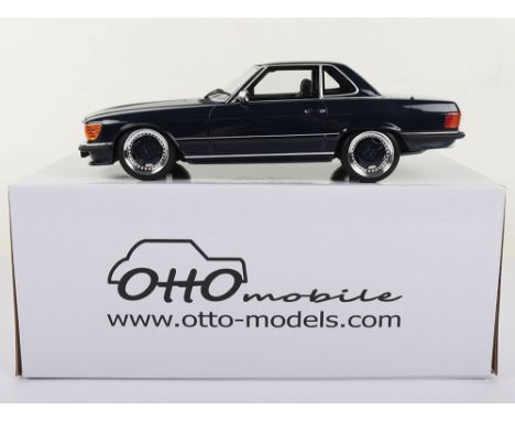Otto Models Mercedes Benz 560 AMG R107 1:18 Scale,  blue resin body, ref no: OT342 UVI, in mint opened pre owned condition, w