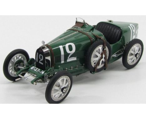 CMC 1:18 scale Model M-100 B-002 Bugatti Typ 35 GP Racing Car  Nation Colour Project Great Britain,  Hand assembled model com