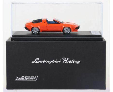 Look Smart Models, Lamborghini Jalpa orange resin high quality model, 1:43 scale, Limited edition 16/49, in mint boxed condit