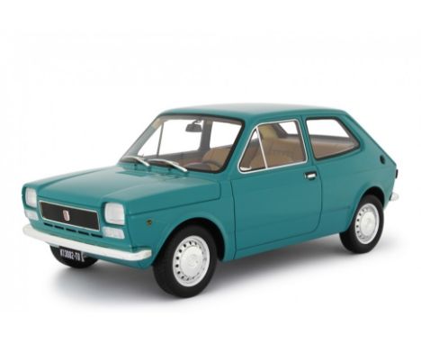 Laudoracing Fiat 127 1st Series 1971, 1:18 scale,LM1290 blue resin model, in outer card illustrated boxed, in mint sealed con