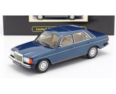 KK Scale Model Mercedes Benz E Class 208E 1975,  metallic blue 1:18 scale model, Limited edition 1 of 1000 pcs, in mint seale