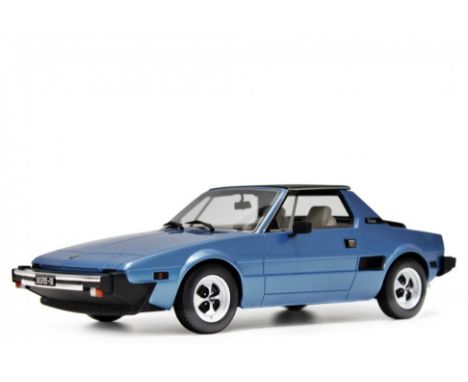 Laudoracing models Fiat X1/9 Five Speed 1978, 1:18 scale, LM140 A metallic blue resin model, in outer card illustrated boxed,