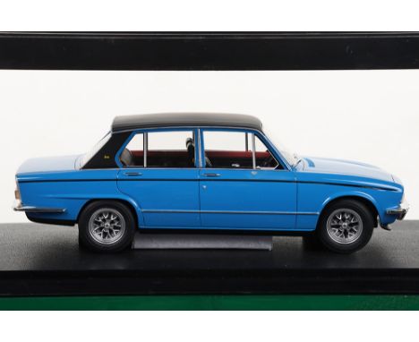 Cult Scale Models Triumph Dolomite Sprint 1975, blue  diecast body/ matt black roof, 1:18 scale, No. CML021-2, in excellent t