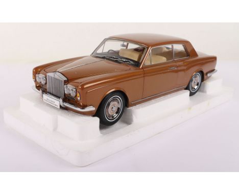 Paragon Models Rolls Royce Silver Shadow MPW 2DR Coupe, metallic Regency Bronze diecast body, 1:18 scale, in mint condition, 