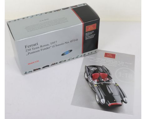 CMC 1:18 scale Model M-081 Ferrari Testa Rossa 1957 Pontoon Fender Chassis No 0714, The most expensive classic car in the wor