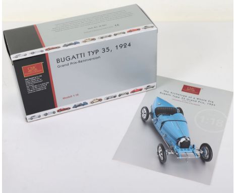 CMC 1:18 scale Model M-063 Bugatti TYP 35 Grand Prix,1934, Hand assembled model composed of 926 parts in mint  boxed sealed c