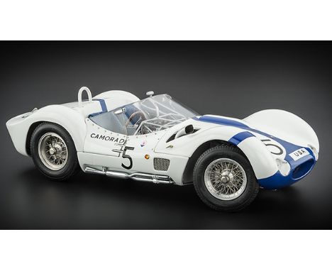 CMC 1:18 scale Model M-047 Maserati Tipo 61 Birdcage 1960, this model is an exact replica of the winning car of Moss/ Gurney,