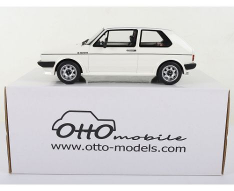 Otto Models Volkswagen Golf GTI 16S Oettinger 1981 1:18 Scale, Alpine white resin body, ref no: OT043 UVI, in mint opened pre