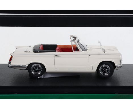 Cult Scale Models Triumph Vitesse Mk II, white diecast body, 1:18 scale, Ref No.  CML068-1, in near mint to mint condition, h