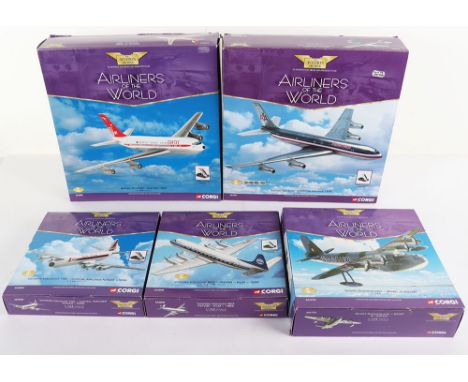 Seven Corgi Aviation Archive Airliners of The World 1-144 Scale, AA30505 Vickers Viscount 700 Capital Airlines, AA30506 Vicke
