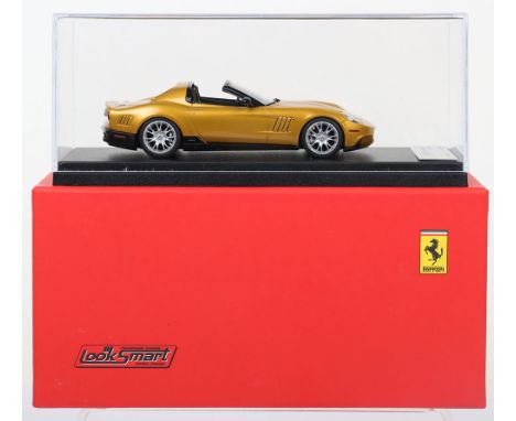 Look Smart Models Ferrari P540 Superfast Aperta, metallic gold resin high quality model, 1:43 scale, in mint boxed condition,