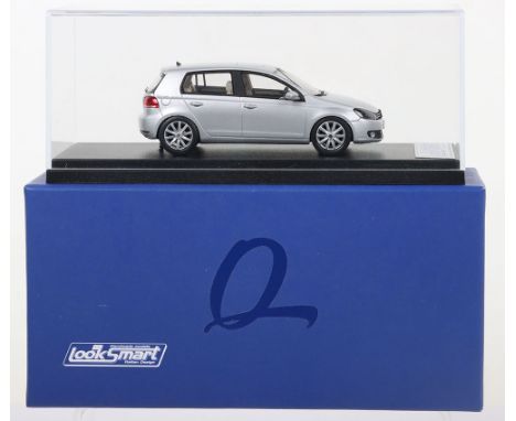 Look Smart Models, Volkswagen Golf VI, metallic silver resin high quality model, 1:43 scale, in mint boxed condition.