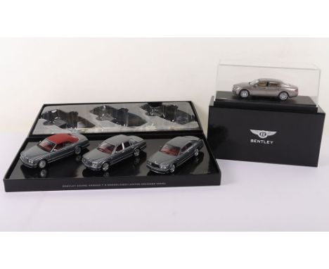 Minichamps Bentley  Set Ed.61 Bentley Azure, Arnage T & Brooklands Limited Designer Series, 326/500 and Kyosho Bentley Flying