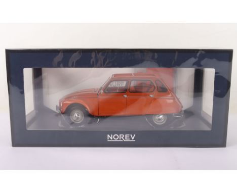 Norev Citroen Dyane 6 1974, 1:18 Scale, Tenere orange diecast body, with accessories, limited edition 197/200,  in mint condi