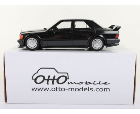 Otto Models Mercedes Benz 190 Evo 1 1989 1:18 Scale, metallic black resin body, ref no: OT151 UVI, in mint opened pre owned c