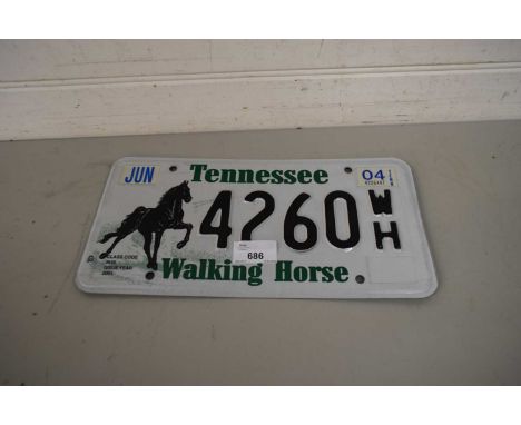 TENNESSEE CAR NUMBER PLATE