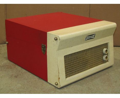 A vintage Dansette cased mains record player with Monarch turntable 