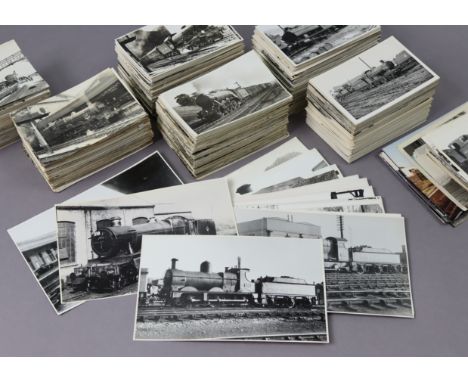 A quantity of assorted vintage British Rail &amp; steam engine photographs &amp; postcards.