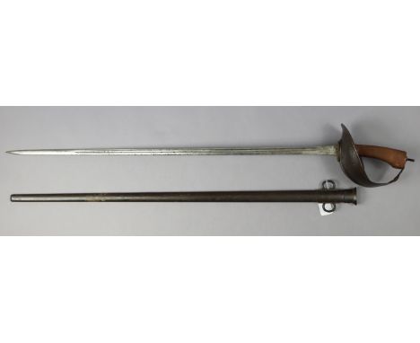 A British 1908 patent trooper’s sword, with scabbard.