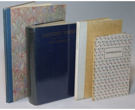 HAMNETT, Nina, “Laughing Torso”, publ. 1932; SITWELL, Osbert, “Three-Quarter Length Portrait of Michael Arlen”, signed by the