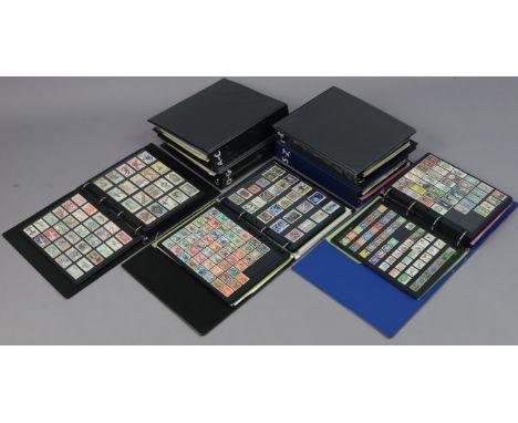A collection of World stamps arranged alphabetically in seven albums/ring binders.