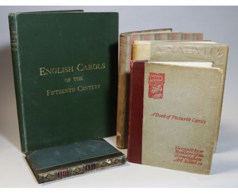 FULLER MAITLAN, J.A. (Editor). “English Carols of the Fifteenth Century, From a Ms Roll in the Library of Trinity College Cam