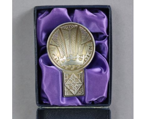 A Garrard &amp; Co. of London silver Royal Wedding caddy spoon London 1981, cased.