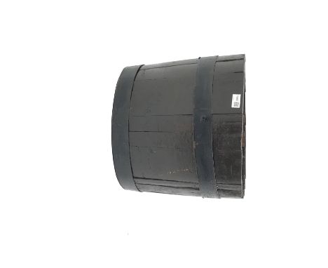Metal bound barrel planter, D43cm, H37cm Condition Report Click here for further images, condition, auction times & delivery 