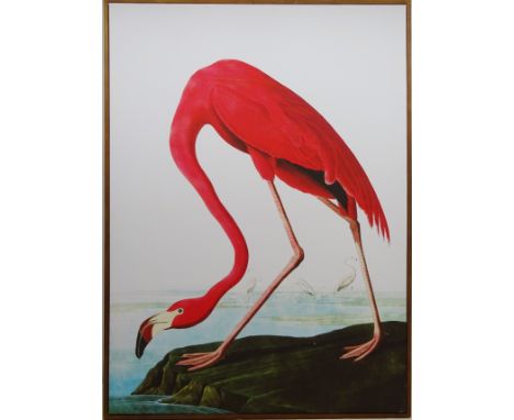 Portrait of a Flamingo, Hares and Lemon Tree, four contemporary prints on canvas max 110cm x 80cm (4)  Condition Report Click