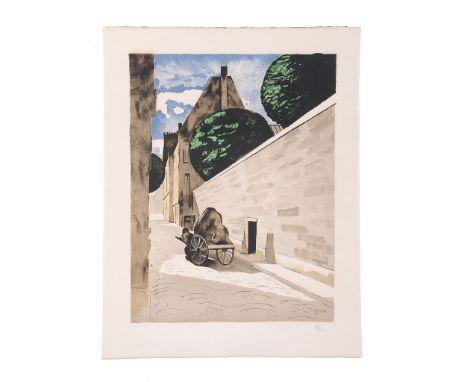 Man Ray (American 1890-1976) - Rue Ferrou  Lithograph printed in colours, 1974 Signed with initials in pencil, from the editi