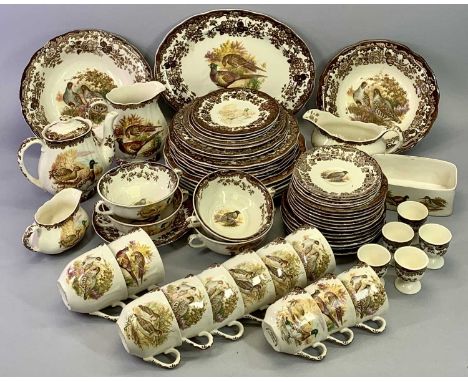 ROYAL WORCESTER 'PALISSY' GAME SERIES DINNER &amp; TEA SERVICE - approx 65 pieces