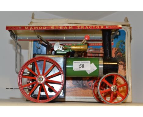 A boxed Mamod steam engine 