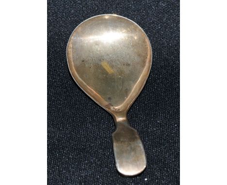 A silver caddy spoon, Birmingham 1790