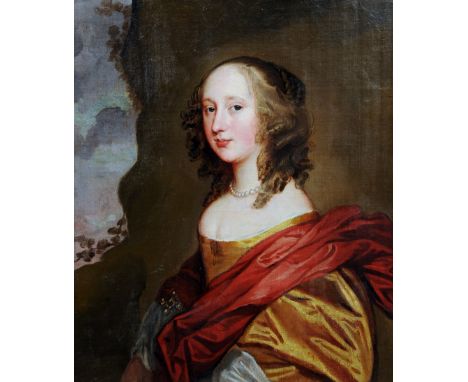 ENGLISH SCHOOL (17th century)
Portrait of Nell Gwyn 
Oil on canvas
Inscribed to stretcher Nell Gwyn Most...Favourite of King 