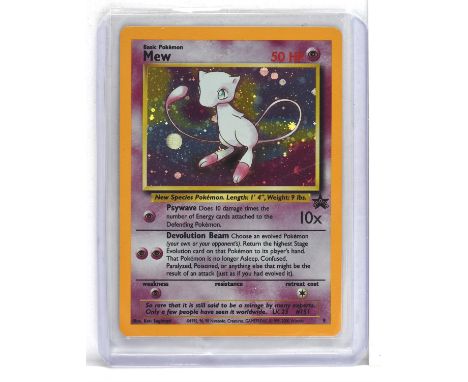 Pokemon TCG. Wizards of the Coast Black Star Mew Promo Holo 9. This item is from the collection of the former Managing Direct
