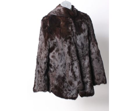 A vintage coney fur jacket