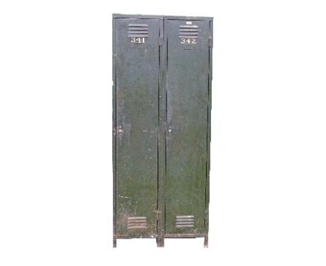 Vintage metal locker/two door cabinet   Condition: 