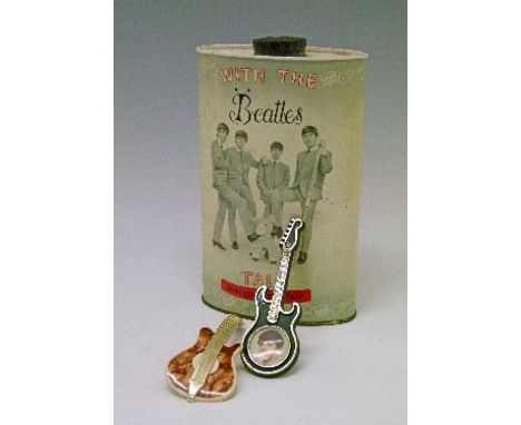 The Beatles - Margo of Mayfair talcum powder container 'With The Beatles', both the front and back with images of The Beatles