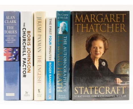 Thatcher (Margaret) Statecraft, jacket spine head very lightly bumped, 2002 &sect; Johnson (Boris) The Churchill Factor, 2014