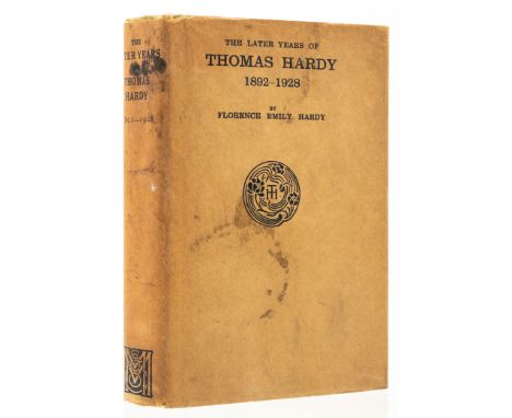 Hardy (Florence Emily) The Later Years of Thomas Hardy 1892-1928, first edition, signed presentation inscription from the aut