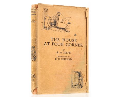 Milne (A. A.) The House at Pooh Corner, first edition, light toning strip on front free endpapers, ownership inscription on h