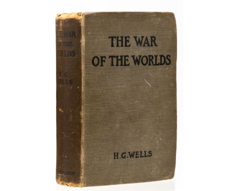 Wells (H.G.) The War of the Worlds, first edition, issue without advertisements, publisher's 'Popular Six Shilling Novels' li