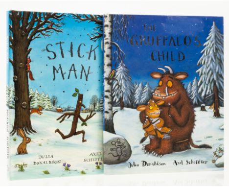 Donaldson (Julia) The Gruffalo's Child, 2004; Stick Man, 2008, first editions, cut signatures of the author laid down on titl