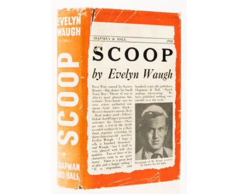 Waugh (Evelyn) Scoop, first edition, first issue with "as" to last line of p.88, original cloth, light toning to spine, some 