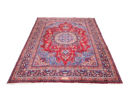 A Tabriz carpet, North West Persia, 342cm x 245cmCondition:Full pile. No damage or repairs. Good strong colours throughout. N